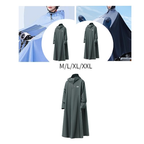 Long raincoat rain cape - long,