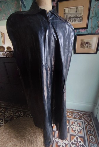 Vintage pvc patent raincoat - vintage,