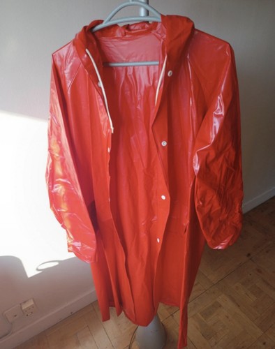 Vintage pvc raincoat rain - pvc,