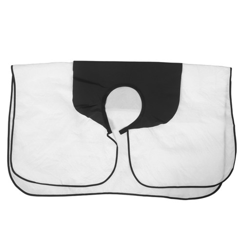 Reusable white salon hair cape - salon,